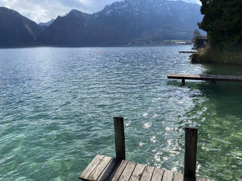 Attersee - Blick nach Unterach